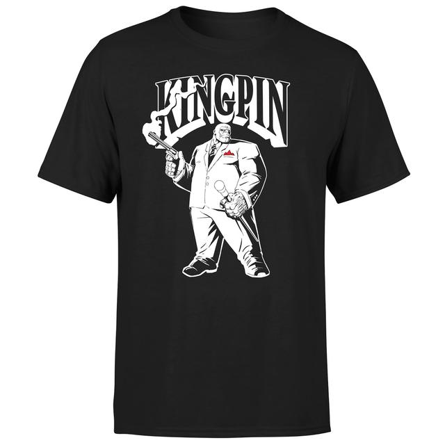 Kingpin Of Crime Unisex T-Shirt - Black - 3XL on Productcaster.