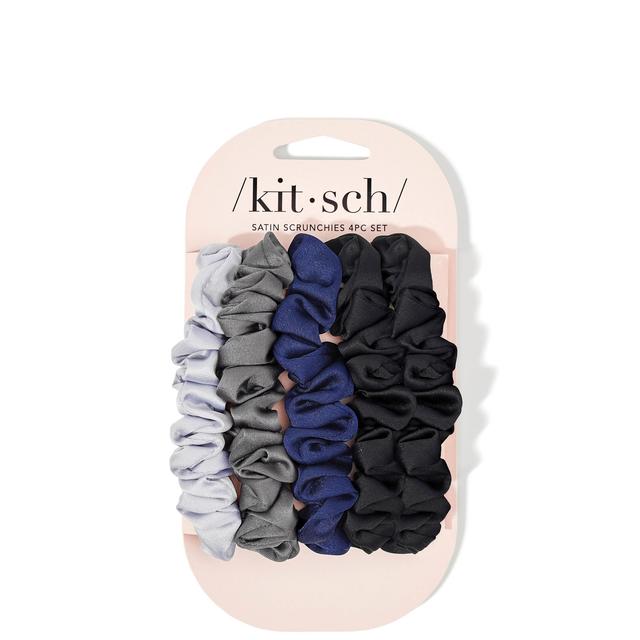 Kitsch Satin Petite Scrunchies 5 Piece Set - Midnight on Productcaster.