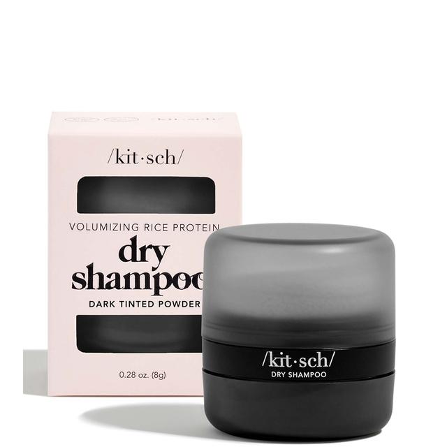 Kitsch Volumising Rice Protein Dry Shampoo - Dark Tinted Powder 8g on Productcaster.