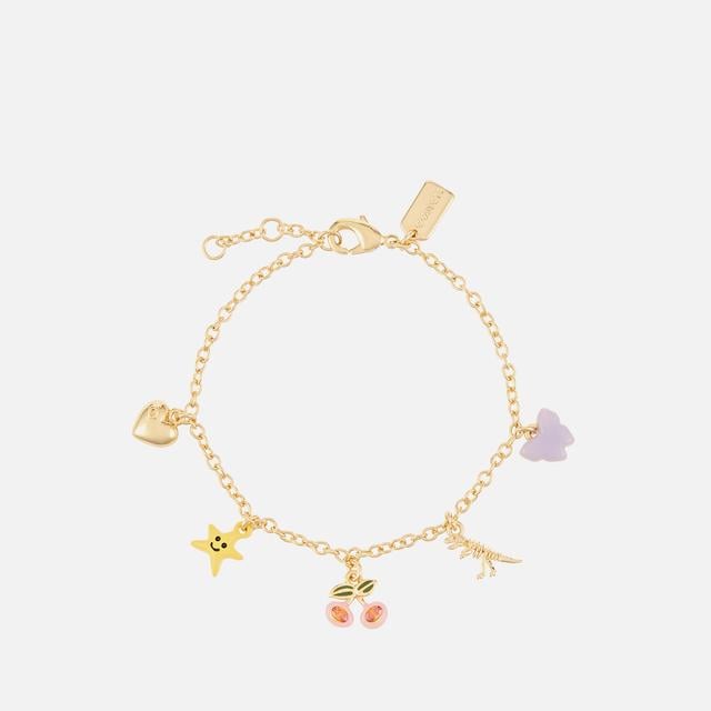 Coach Gold-Plated Charm Bracelet Multi on Productcaster.