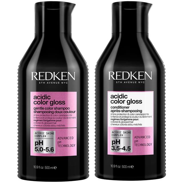 Redken Acidic Color Gloss Sulphate-Free Shampoo and Conditioner 500ml, Colour Protection Routine for Glass-Like Shine Bundle on Productcaster.