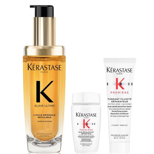 Kérastase Elixir Ultime L'Huile Originale Hair Oil 75ml for all hair types with FREE Mini Deluxe Première Shampoo 30ml and Conditioner 30ml Duo on Productcaster.