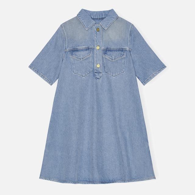 Ganni Denim Mini Dress - EU 44/UK 16 on Productcaster.