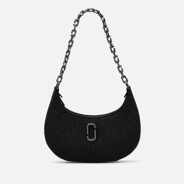 Marc Jacobs The Small Curve Rhinestone J Marc Shoulder Bag Black on Productcaster.