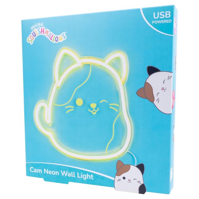 Squishmallows Character Neon Wall Light - Cam the Cat on Productcaster.