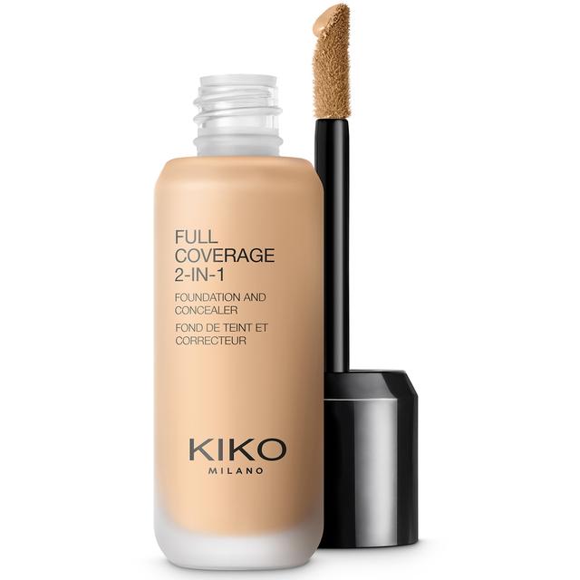 KIKO Milano Full Coverage 2-in-1 Foundation and Concealer 25ml (Various Shades) - 55 Warm Beige on Productcaster.