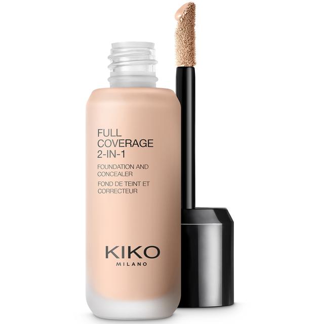 KIKO Milano Full Coverage 2-in-1 Foundation and Concealer 25ml (Various Shades) - 05 Cold Rose on Productcaster.