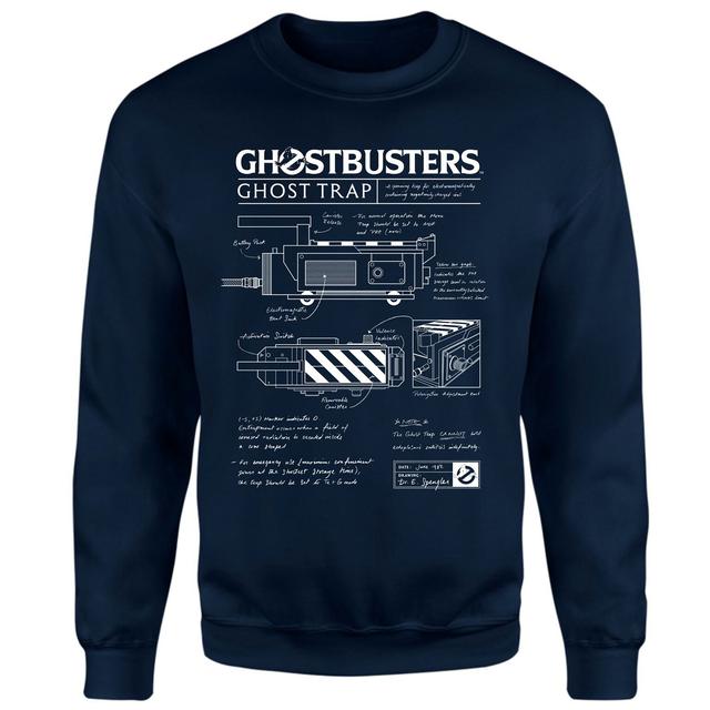 Ghostbusters Ghost Trap Schematic Sweatshirt - Navy - XXL on Productcaster.