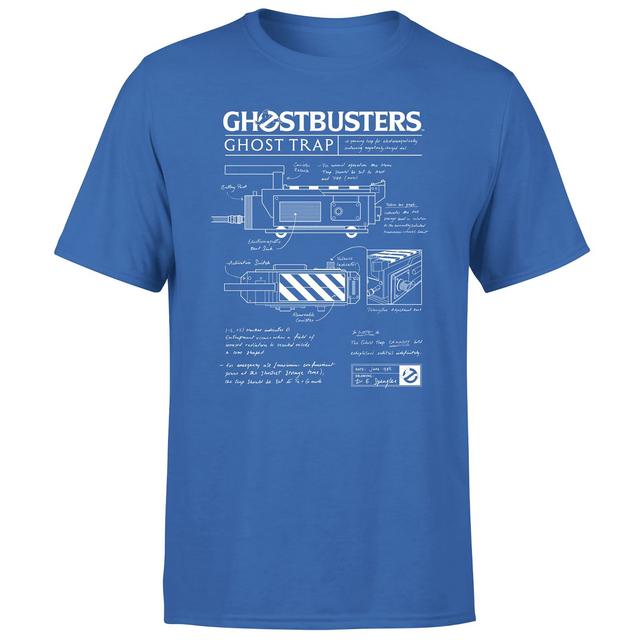 Ghostbusters Ghost Trap Schematic Men's T-Shirt - Blue - L on Productcaster.