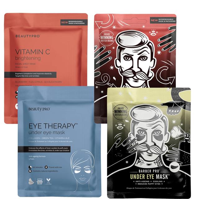 BEAUTYPRO and BARBER PRO Skincare Heroes Mask Bundle on Productcaster.