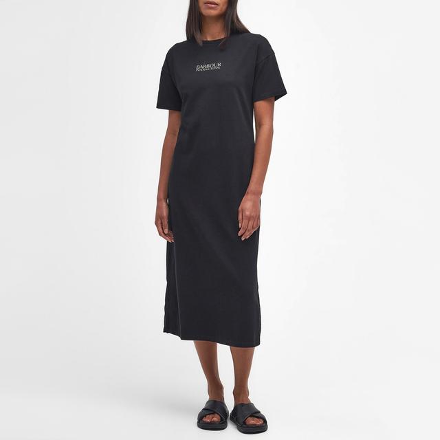 Barbour International Sofia Cotton-Blend Jersey Midi Dress - UK 12 on Productcaster.