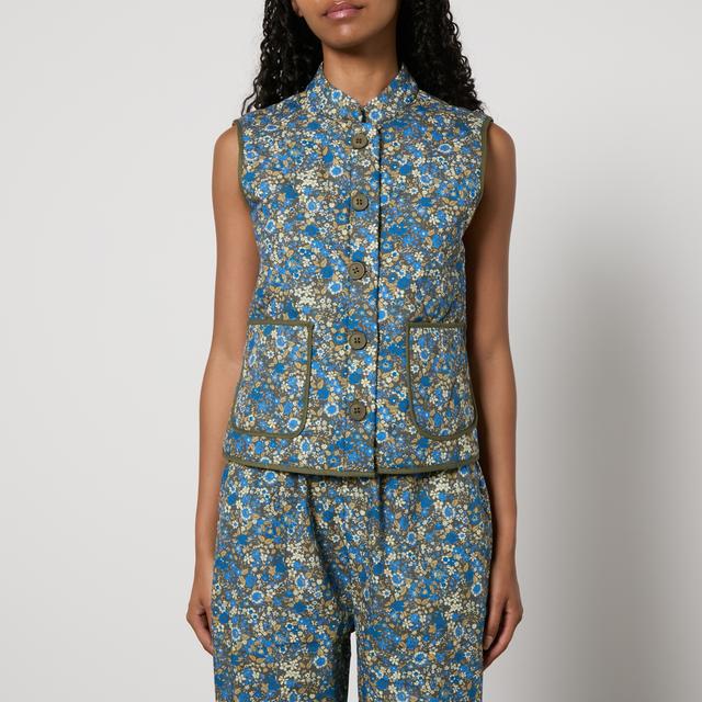 Lollys Laundry Cairo Floral-Print Quilted Cotton Vest - S on Productcaster.