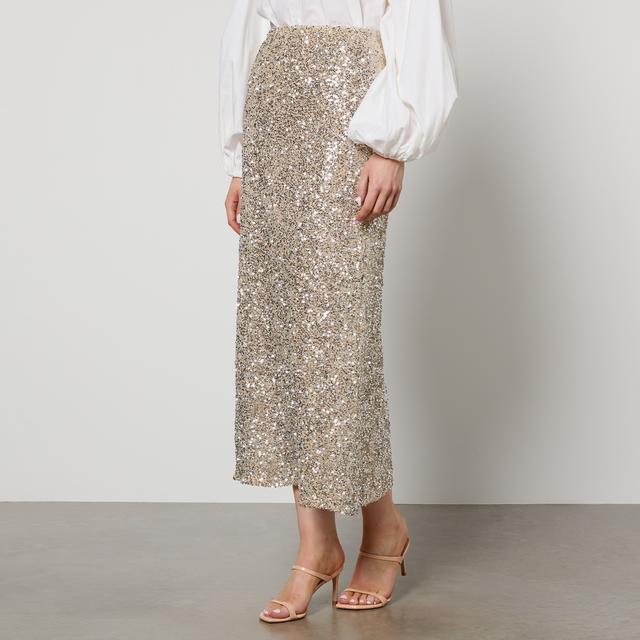 Never Fully Dressed Dorris Sequinned Midi Skirt - UK 6 on Productcaster.