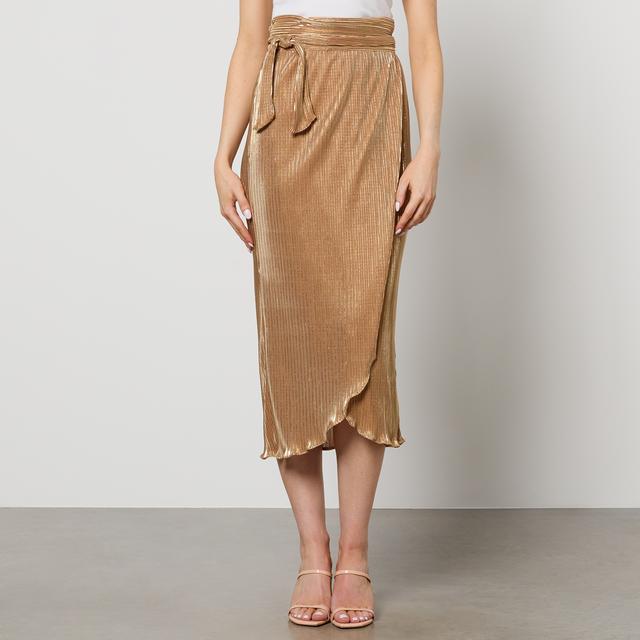 Never Fully Dressed Jaspre Plissé Midi Skirt - UK 16 on Productcaster.