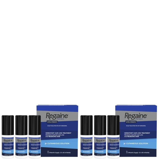 Regaine For Men Extra Strength Re-Growth Scalp Solution with 5% Minoxidil - 6 Month Supply Bundle on Productcaster.