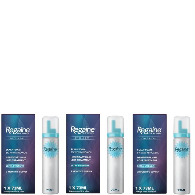 Regaine For Women Re-Growth Scalp Foam with 5% Minoxidil - 6 Month Supply Bundle on Productcaster.