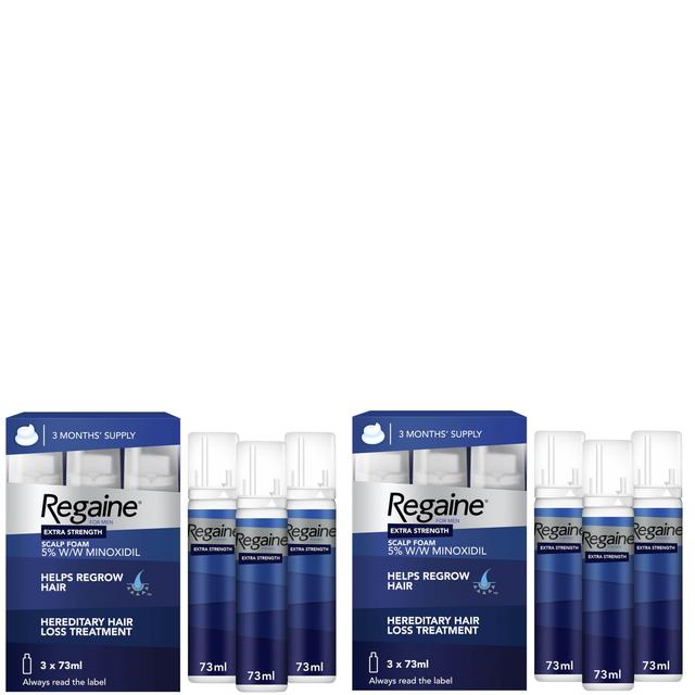 Regaine For Men Extra Strength Re-Growth Scalp Foam with 5% Minoxidil - 6 Month Supply Bundle on Productcaster.