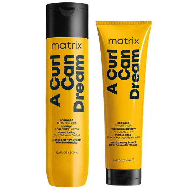 Matrix A Curl Can Dream Cleansing Shampoo Infused with Manuka Honey Extract 300ml and Hair Mask 250ml Bundle for Curls and Coils on Productcaster.