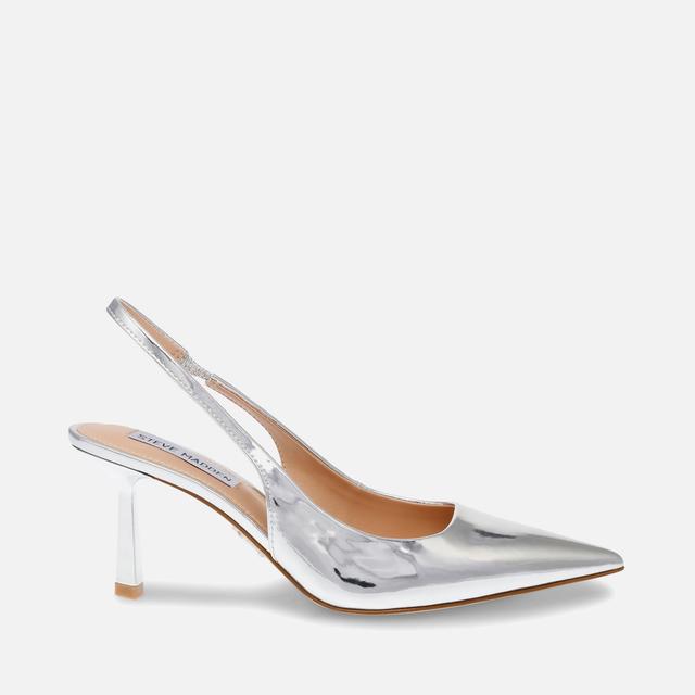 Steve Madden Women's Valoris Mid Heels - Silver - UK 6 on Productcaster.