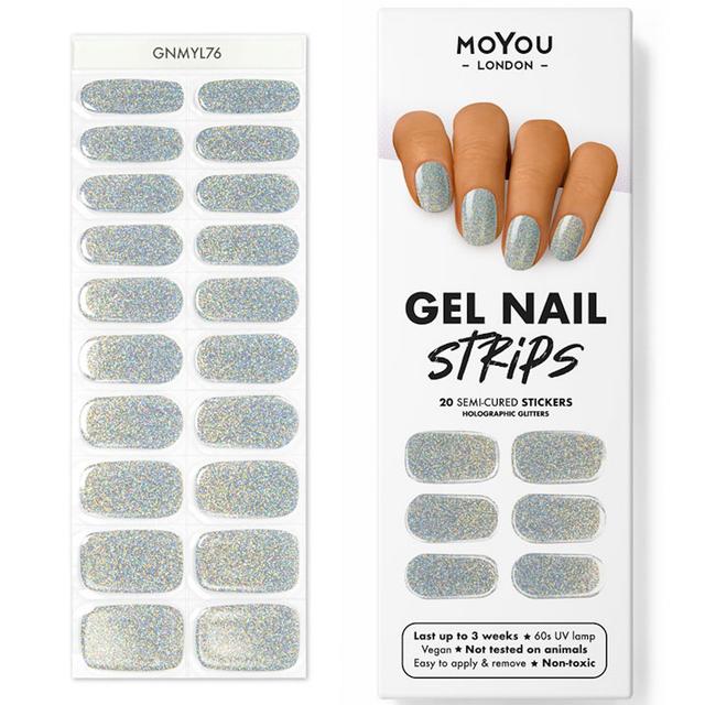 MoYou Gel Nail Strip - Glitters (Various Options) - Too Glam to Give a Damn on Productcaster.