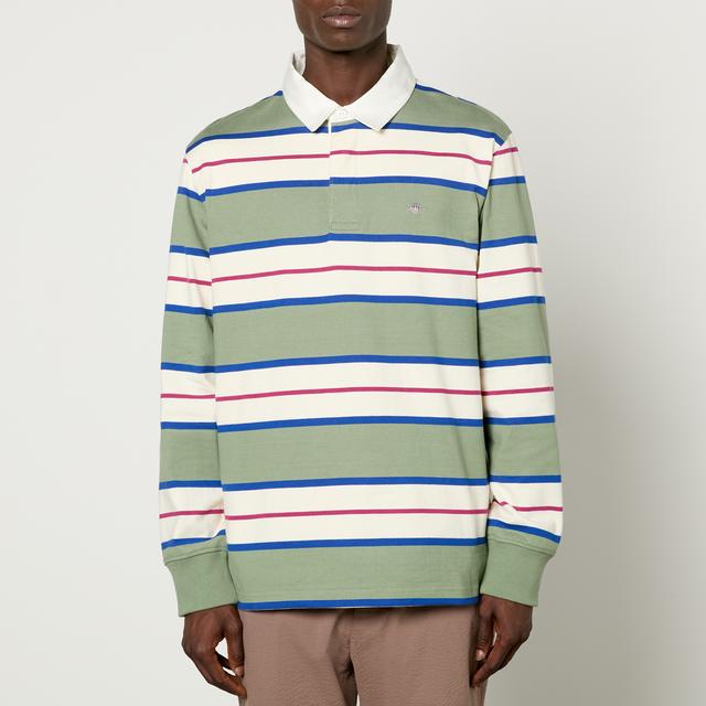 GANT Striped Heavy Rugger Cotton Rugby Shirt - XXL on Productcaster.