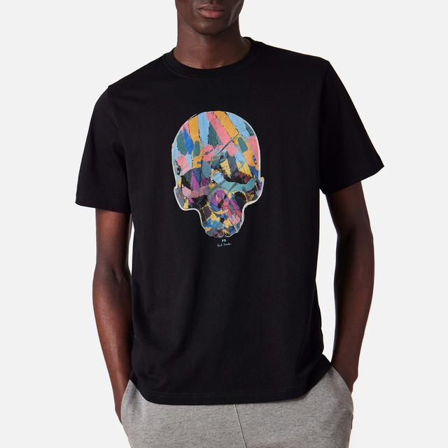 PS Paul Smith Skull Organic Cotton-Jersey T-Shirt - Black - L on Productcaster.