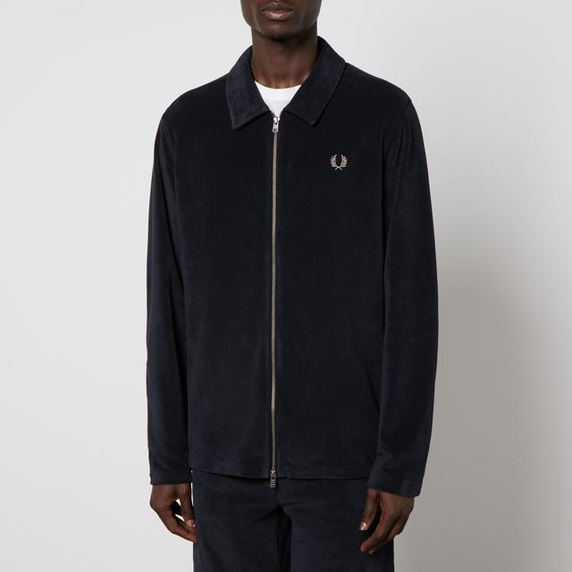 Fred Perry Logo-Embroidered Cotton-Terry Overshirt - XL on Productcaster.