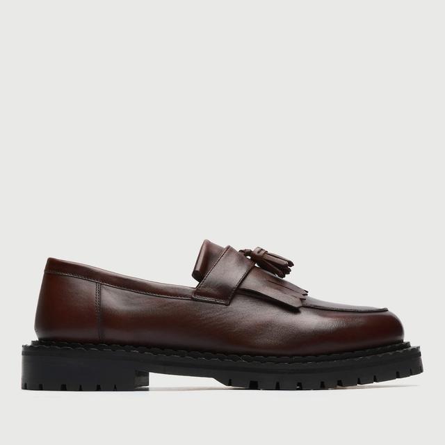 Walk London Men's Jagger Leather Loafers - UK 8 on Productcaster.