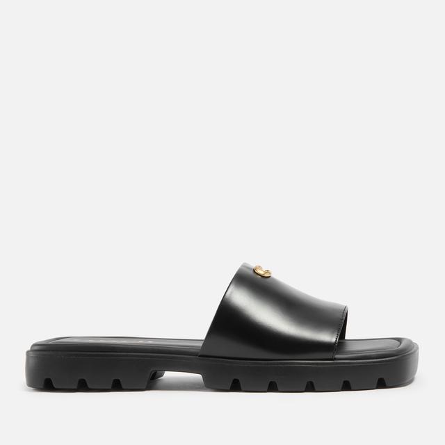 Coach Women's Florence Leather Sliders - UK 5 on Productcaster.