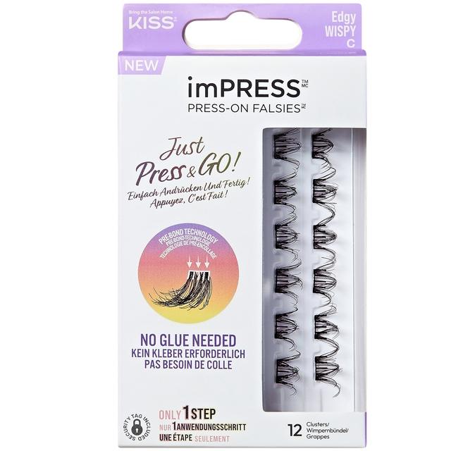 Kiss imPRESS Press On Single Lashes - Edgy Wispy on Productcaster.