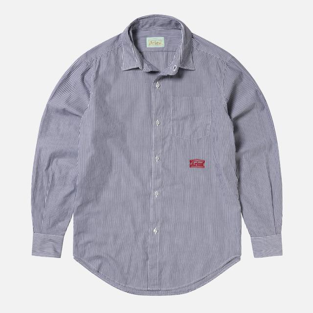 ARIES Striped Cotton-Poplin Shirt - M on Productcaster.