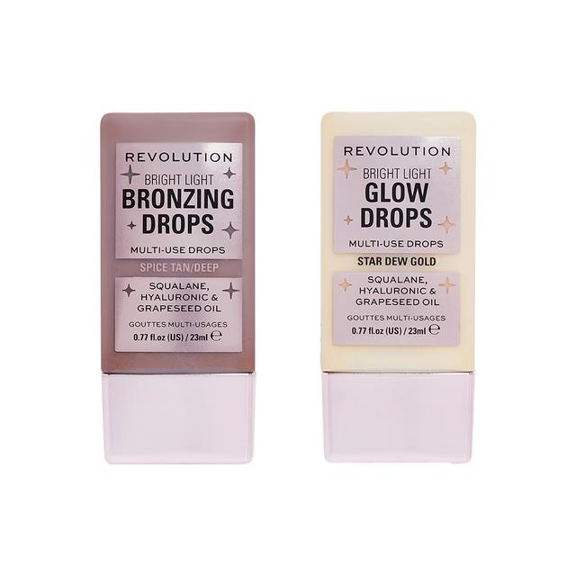 Makeup Revolution Bronze and Glow Drop Duo (Various Shades) - Deep Bronze Spice on Productcaster.