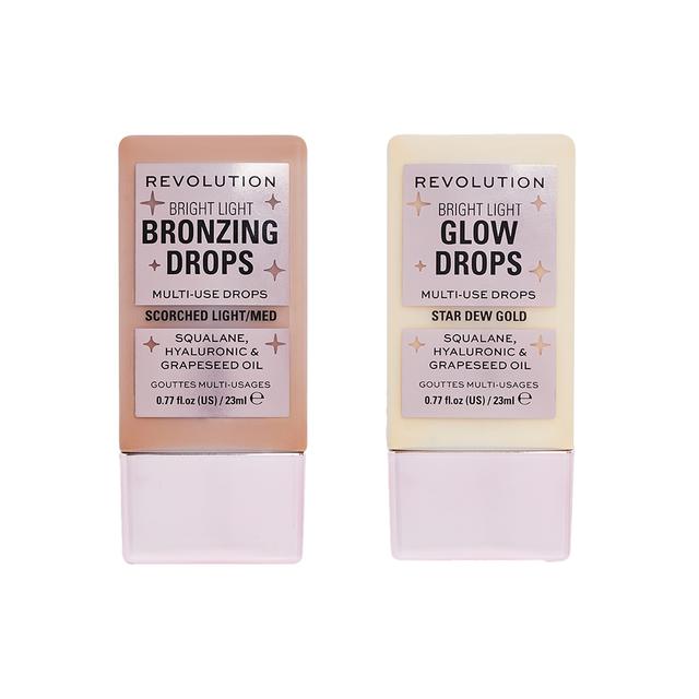 Makeup Revolution Bronze and Glow Drop Duo (Various Shades) - Bronze Scorched on Productcaster.