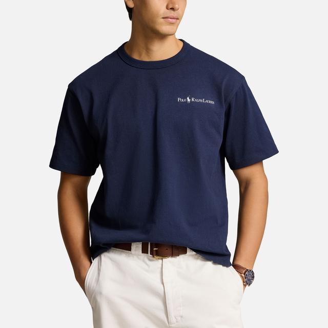 Polo Ralph Lauren Printed Script Cotton-Jersey T-Shirt - S on Productcaster.