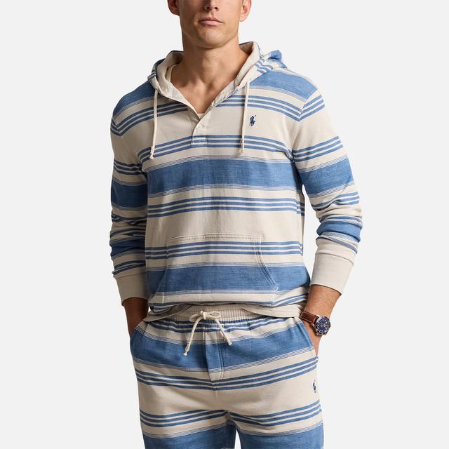 Polo Ralph Lauren Spa Striped Cotton-Terry Hoodie - L on Productcaster.