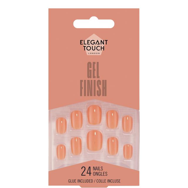 Elegant Touch False Nails Gel Finish - Apricot Crush on Productcaster.