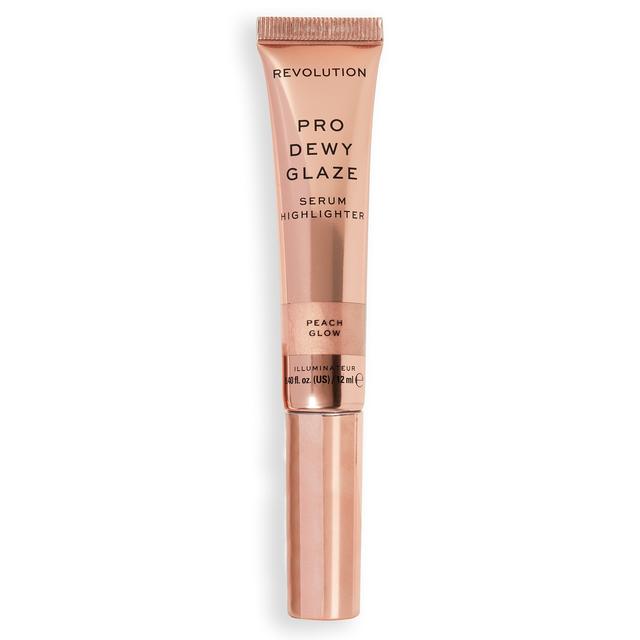 Revolution Pro Dewy Glaze Serum Highlighter 12ml (Various Shades) - Peach Glow on Productcaster.