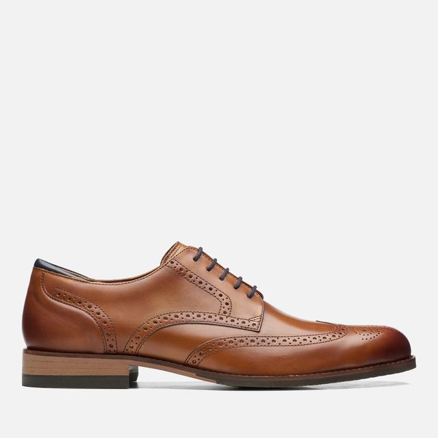 Clarks Men's Craft Arlo Limit Leather Brogue Shoes - UK 7 on Productcaster.