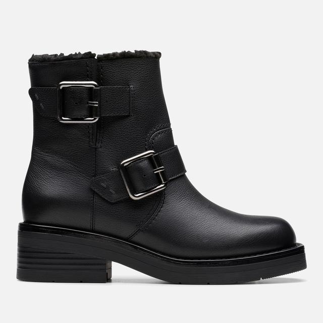 Clarks Women's Rebelle Buckle Leather Biker Boots - UK 6 on Productcaster.