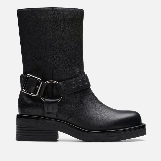 Clarks Women's Rebelle Up Leather Biker Boots - UK 8 on Productcaster.