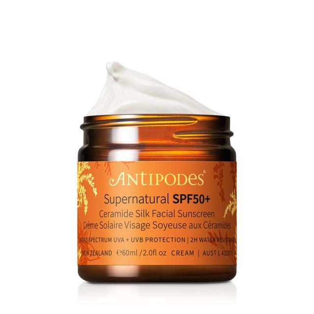 Antipodes Supernatural SPF50+ Ceramide Silk Facial Sunscreen 60ml on Productcaster.