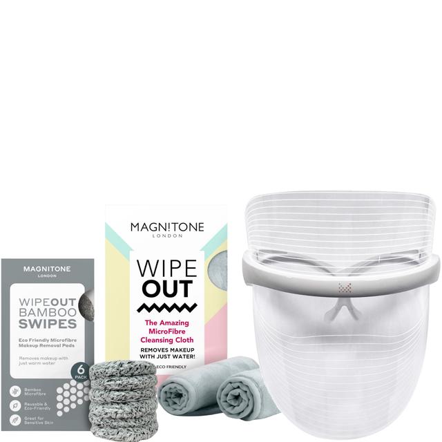 Magnitone London GetLit LED Face Mask, WipeOut and Swipes Cloth Bundle on Productcaster.