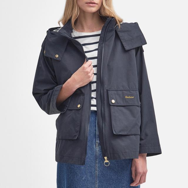 Barbour Perez Showerproof Waxed Cotton-Blend Jacket - UK 14 on Productcaster.