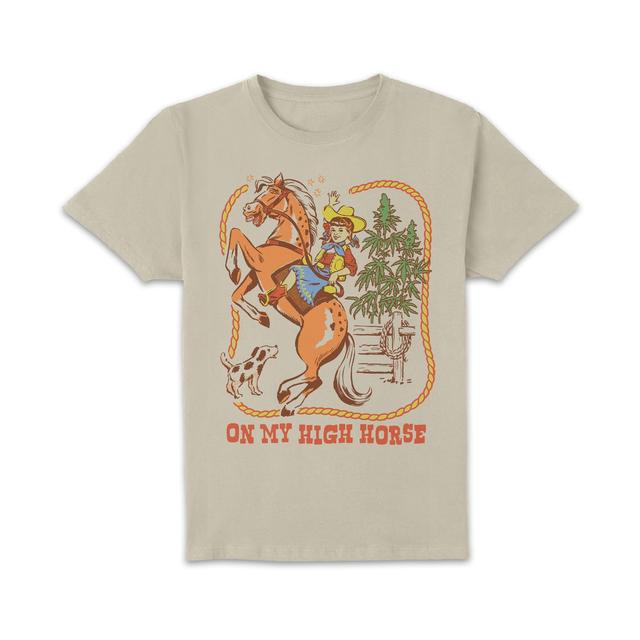 Steven Rhodes On My High Horse Unisex T-Shirt - Cream - XL on Productcaster.