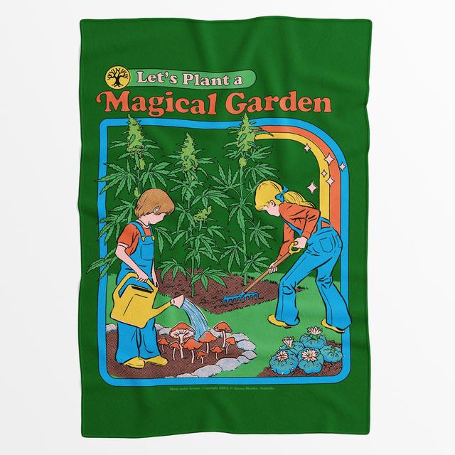 Steven Rhodes Let's Plant A Magical Garden Fleece Blanket - L on Productcaster.