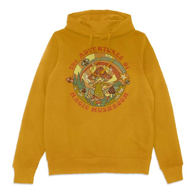 Steven Rhodes The Adventures Of Magic Mushroom Hoodie - Mustard - M on Productcaster.