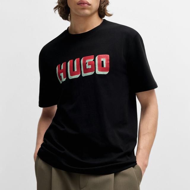 HUGO Daqerio Cotton-Jersey T-Shirt - M on Productcaster.