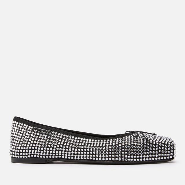 Alexander Wang Women's Billie Embellished Satin Flats - UK 3 on Productcaster.