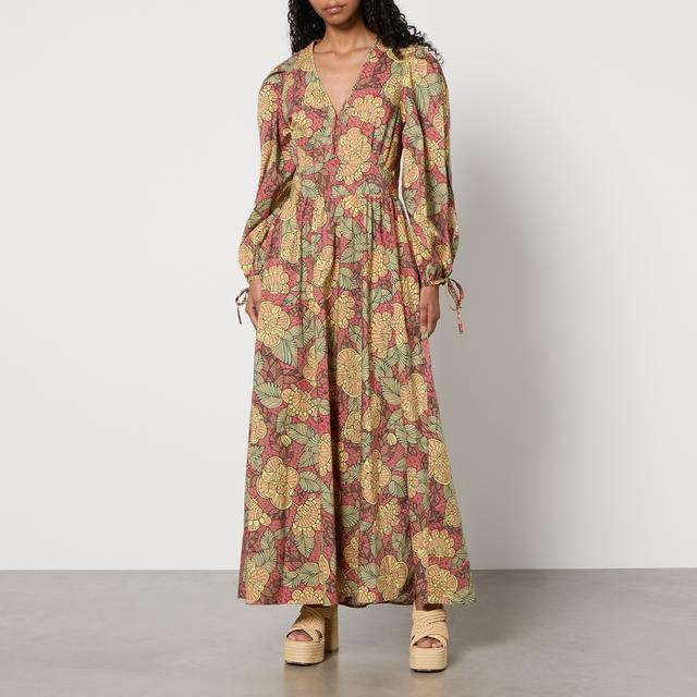 Stella Nova Floral-Print Cotton Maxi Dress - DK 40/UK 14 on Productcaster.