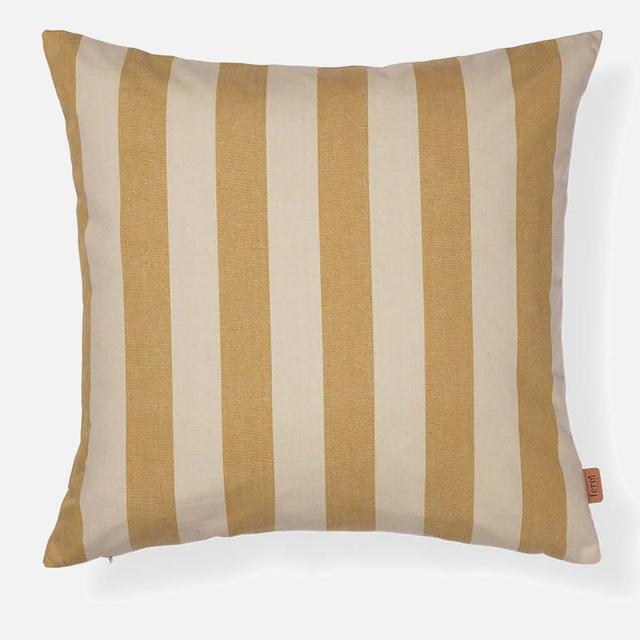 Ferm Living Strand Outdoor Cushion - Warm Yellow/Parchment on Productcaster.